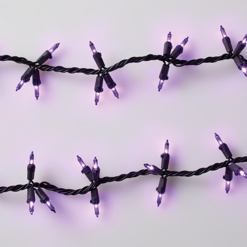 Holiday Home® Garland Lights - Purple Perspective: top