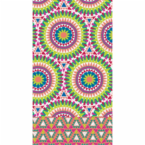Kroger® Entertainment Essentials Medallion Pink Guest Napkins Perspective: top