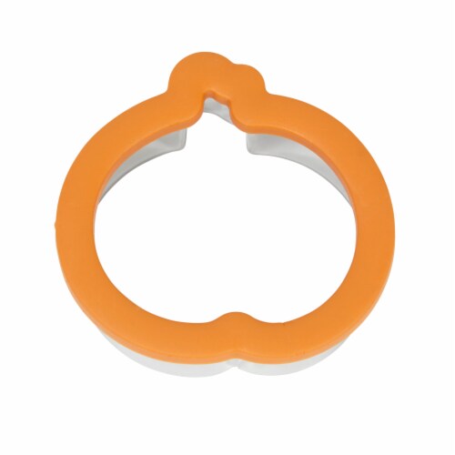 Holiday Home™ Comfort Grip Orange Pumpkin Cookie Cutter Perspective: top
