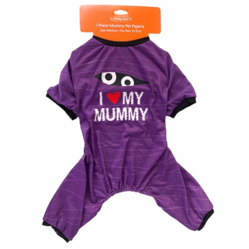 Holiday Home Mummy Medium Pet Pajamas Perspective: top