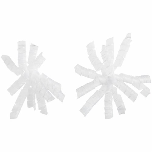 Holiday Home® White Sheer Curl Swirl Gift Bows Perspective: top