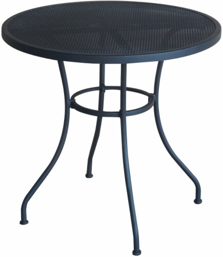 HD Designs Outdoors Taylor Round Bistro Table - Black Perspective: top