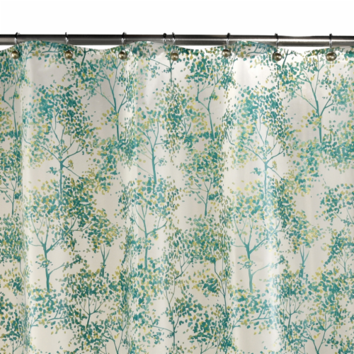 Everyday Living® Fresh Meadows PEVA Shower Curtain - Green Perspective: top