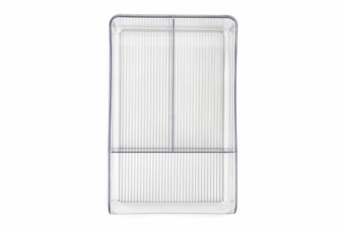 Everyday Living 3 Compartment Storage Bin - Clear Perspective: top