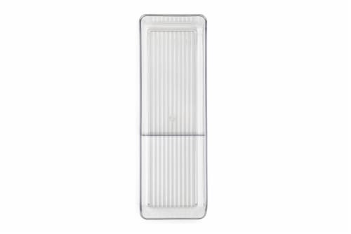 Everyday Living 2 Compartment Storage Bin - Clear Perspective: top