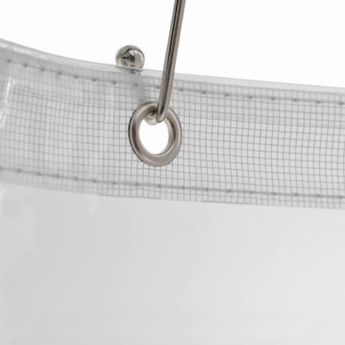 Everyday Living® Mildew-Resistant Shower Curtain Liner - Frosty Perspective: top