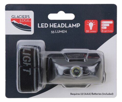 Glacier's Edge® LED Headlamp - Black Perspective: top
