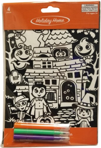 Holiday Home® Halloween Velvet Poster Color Set Perspective: top