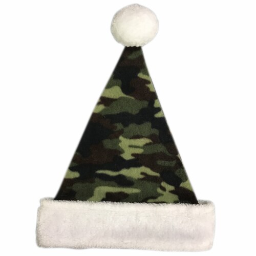 Holiday Home Santa Hat - Green Camo Perspective: top