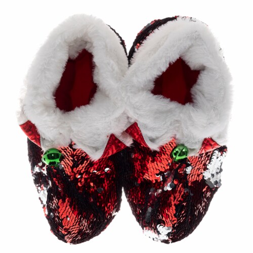 Sequin elf on sale slippers walmart