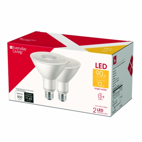 Everyday Living® 12-Watt (90-Watt) PAR38 LED Light Bulb - Bright White (3000K) Perspective: top