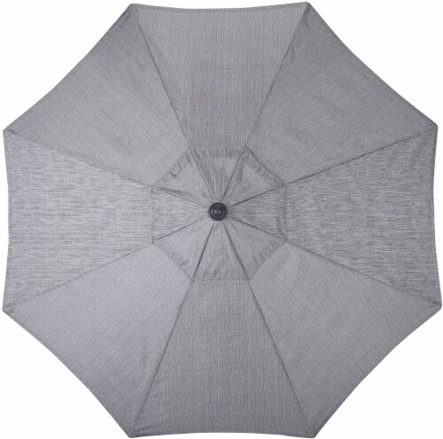 HD Designs Outdoors Fabric Umbrella - Sandstone/Black Perspective: top