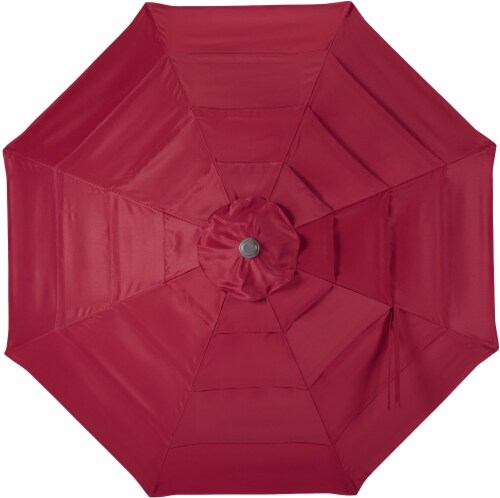 HD Designs Outdoors® Offset Umbrella - Rio Red Perspective: top