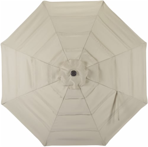 HD Designs Outdoors Offset Umbrella - Taupe Perspective: top