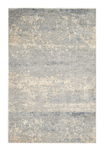 Modavari Home Fashions Area Rug - Blue/Gold Perspective: top