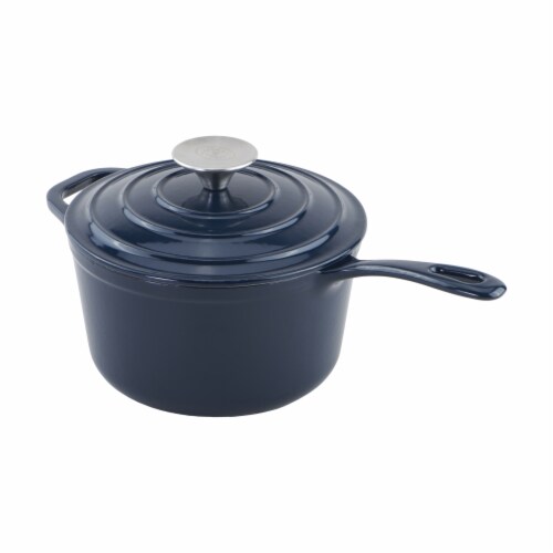 Dash of That Cast Iron Sauce Pot - Blue, 2 qt - Fry's Food Stores