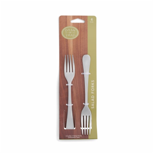 Dash of That® Jennifer Collection Salad Fork Flatware Set - 2 Piece Perspective: top