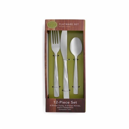 Dash of That Kerrigan Mirror Flatware Set - 12 Piece Perspective: top