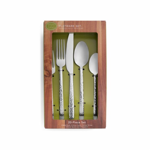 Dash of That Penelope Box Flatware Set - 20 Piece Perspective: top