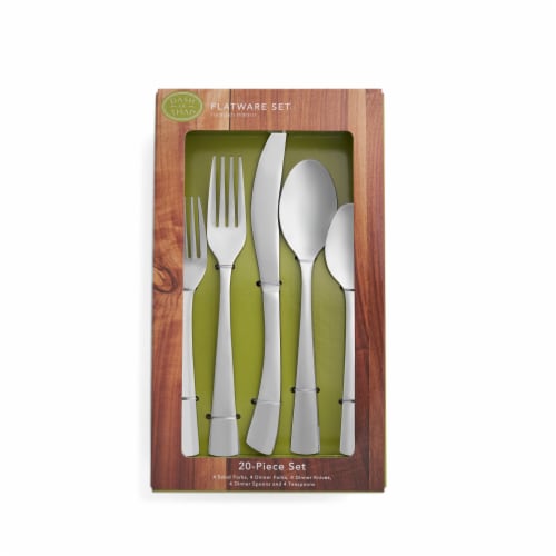 Dash of That® Morgan Collection Box Flatware Set - 20 Piece Perspective: top