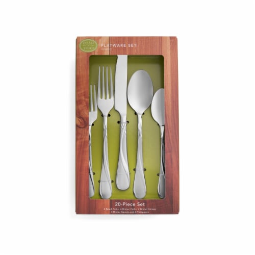 Dash of That® Delaney Collection Box Flatware Set - 20 Piece Perspective: top