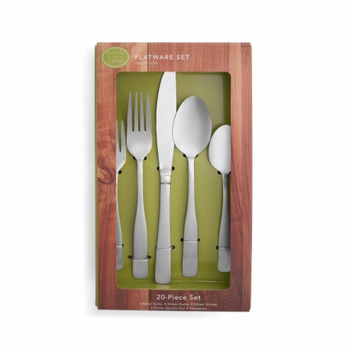 Dash of That® Delaney Collection Box Flatware Set - 20 Piece Perspective: top