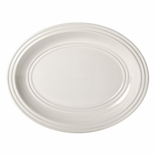 Dash of That® Grace Oval Serve Platter - Ivory Perspective: top
