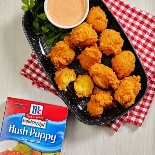 McCormick Golden Dipt Hush Puppy Corn Meal Mix Perspective: top