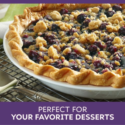 Duncan Hines Comstock More Fruit Blueberry Pie Filling And Topping Perspective: top