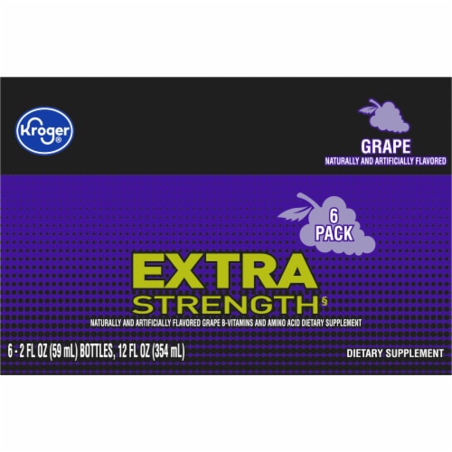 Kroger® Grape Extra Strength Energy Shots Perspective: top