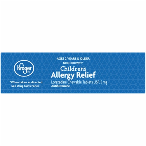 Kroger® Grape Flavor Children's Allergy Chewable Tablets Perspective: top