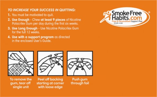 Kroger® Fruit Flavored Nicotine Gum 2mg Perspective: top