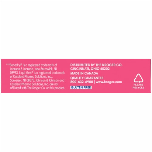 Kroger® Allergy Antihistamine Liquid Gels Perspective: top