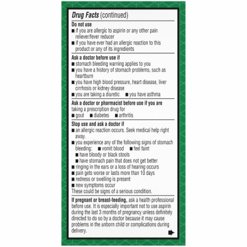 Kroger® Low Dose Aspirin Enteric Safety Coated Tablets 81mg Perspective: top