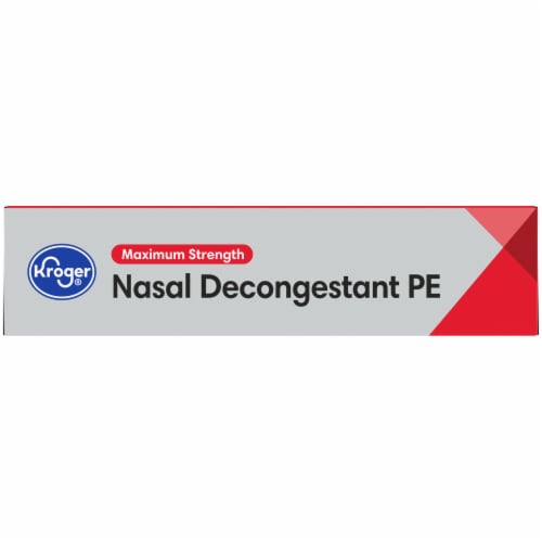 Kroger® Maximum Strength Non-Drowsy Nasal Decongestant PE Tablets 10mg Perspective: top