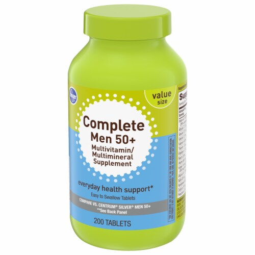 Kroger® Men's 50+ Complete Multivitamin Tablets Perspective: top