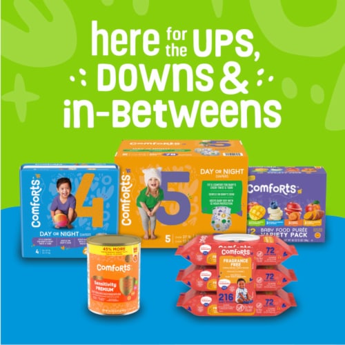 Comforts™ Refreshing Scent Baby Wipes Perspective: top