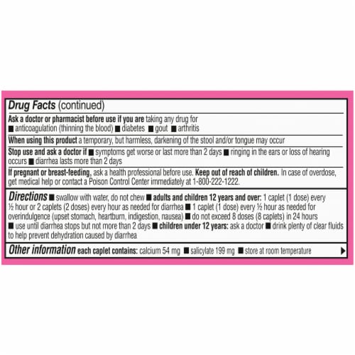 Kroger® Ultra Strength Stomach Relief Caplets Perspective: top