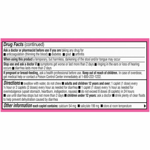 Kroger® Ultra Strength Stomach Relief Caplets Perspective: top