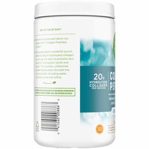 Simple Truth® Collagen Peptides Powder Jar 20g Perspective: top