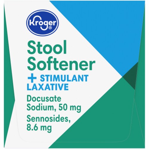 Kroger® Stool Softener + Stimulant Laxative Tablets Perspective: top