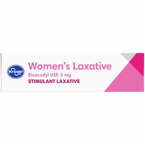 Kroger® Women's Stimulant Laxative Comfort Coated Tablets Perspective: top