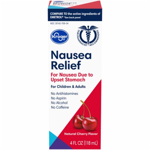 Kroger® Cherry Flavor Nausea Relief Liquid Perspective: top