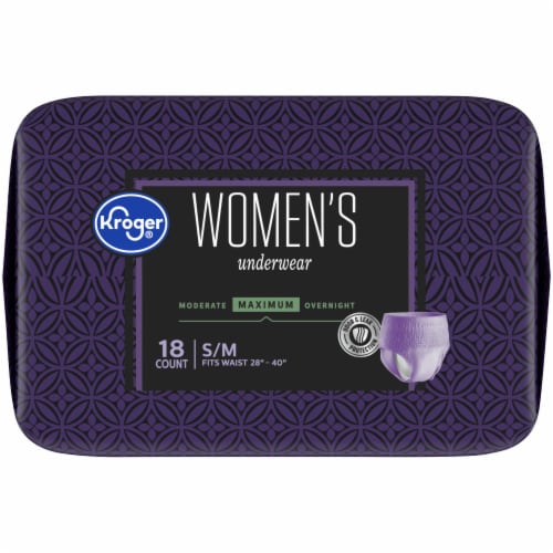 Kroger® Adult Incontinence Underwear for Women Maximum Absorbency, S/M with Soft Stretch Perspective: top