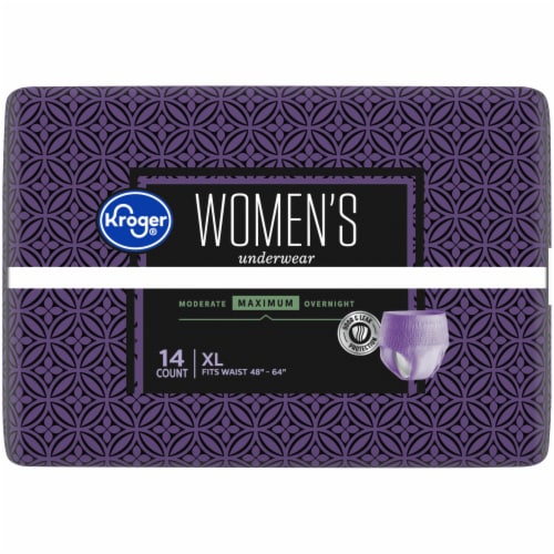 Kroger Adult Incontinence Underwear for Women Maximum Absorbency, XL with  Soft Stretch, 14 ct - Kroger