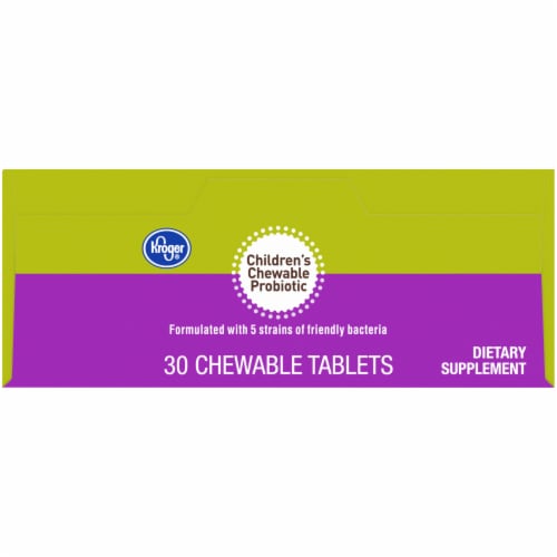 Kroger® Cherry and Berry Children's Chewable Probiotic Tablets Perspective: top
