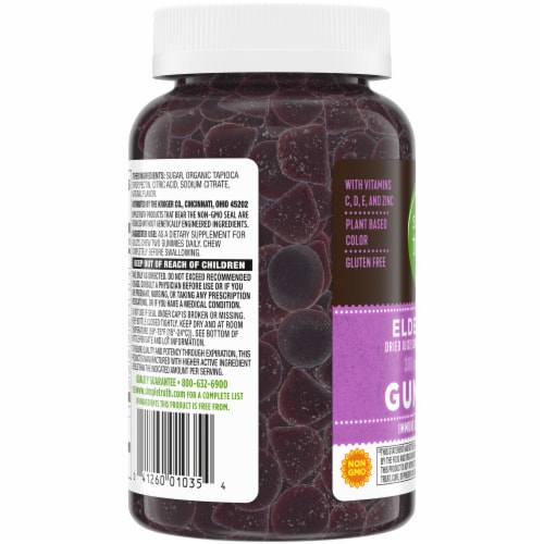 Simple Truth® Elderberry Gummies 300mg Perspective: top