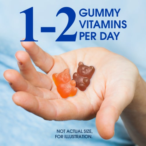 Kroger® Kid's Multivitamin Gummies Pineapple Orange Strawberry Cherry & Blackberry Perspective: top