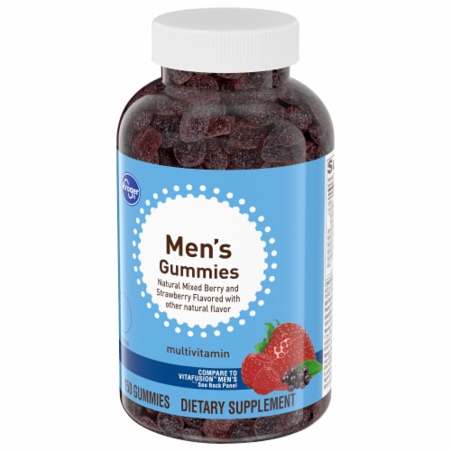 Kroger® Men's Multivitamin Gummies Mixed Berry & Strawberry Perspective: top