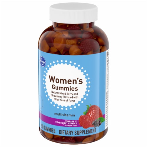 Kroger® Women's Multivitamin Gummies Mixed Berry & Strawberry Perspective: top